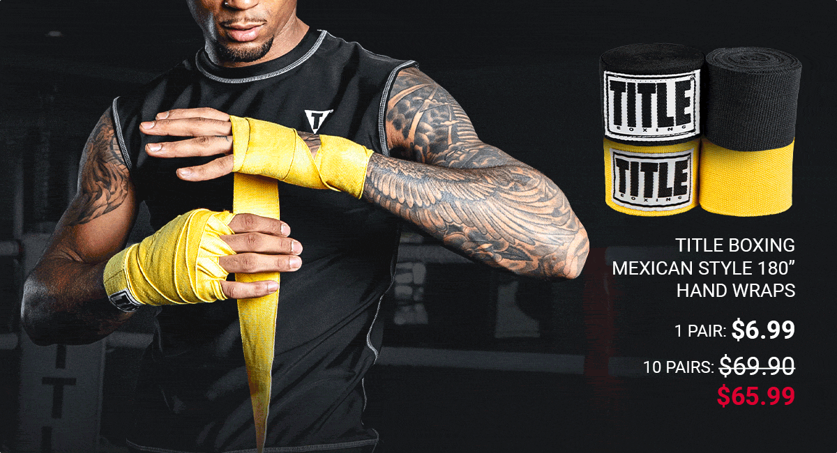 SHOP TITLE BOXING MEXICAN STYLE 180" HAND WRAPS