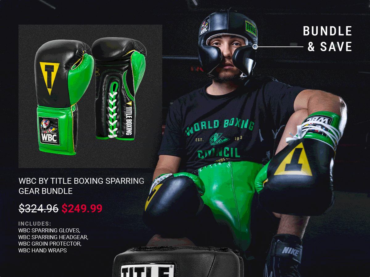 SHOP WBC BY TITLE BOXING SPARRING GEAR BUNDLE
