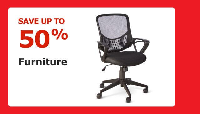 Save up to 50%. Furniture.