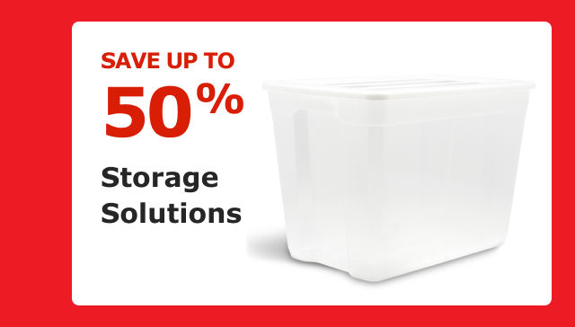 Save up to 50%. Storage Solutions.