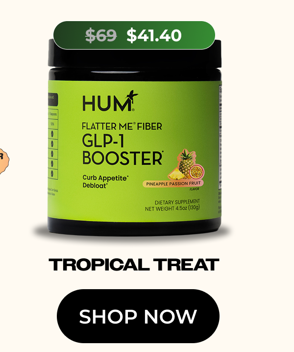 40% off your first subscription - Flatter Me Fiber GLP-1 Booster Pineapple Passion Fruit