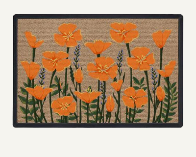 Poppy Fields Doormat