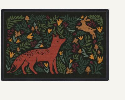 Woodland Friends Multicolor Large Doormat
