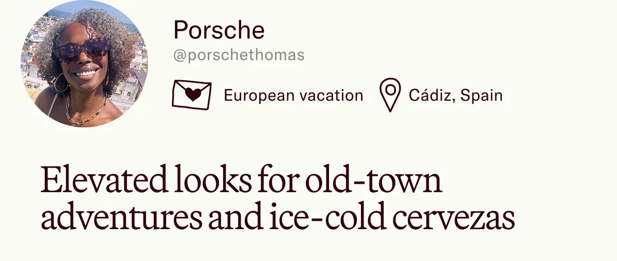 Porsche @porschethomas Elevated looks for old-town adventures and ice-cold cervezas