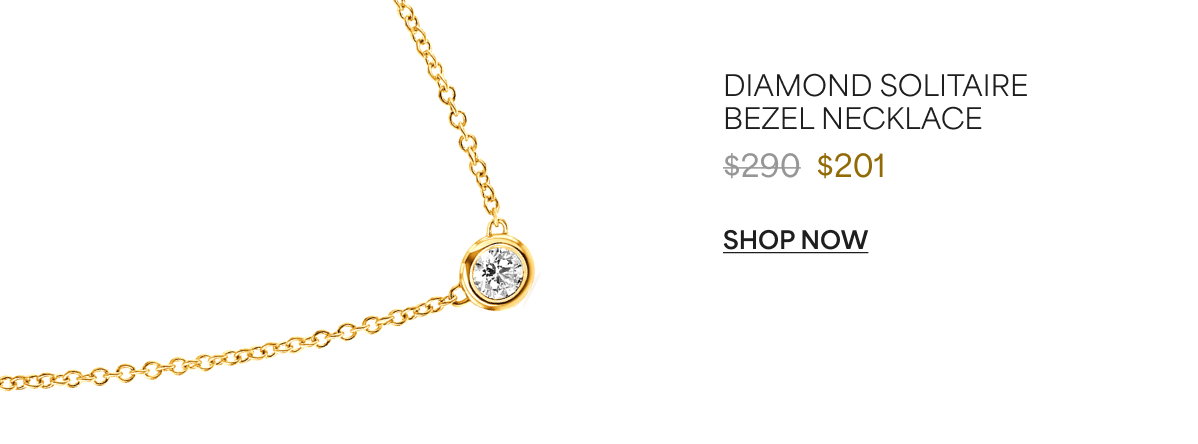 Diamond Solitaire Bezel Necklace