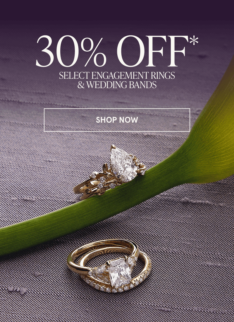 Yellow gold diamond ring & infinity band. Diamond Sale. 30% OFF Select Engagement Rings & Wedding Bands. Click here to shop now