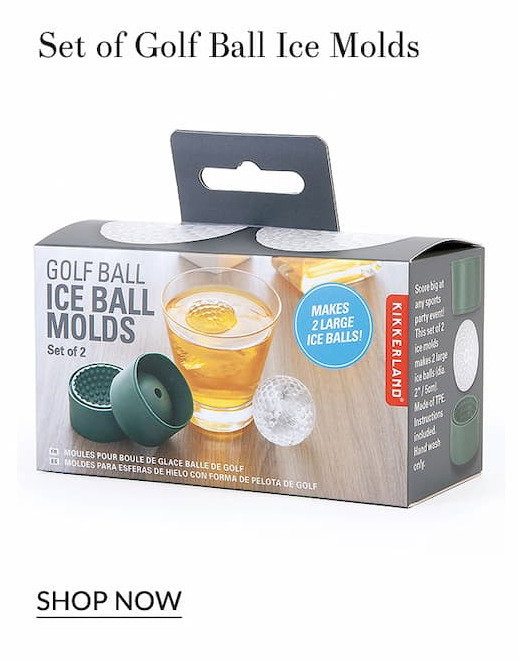 Golf ball ice molds