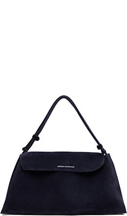 Navy Shiboru Suede Bag - Studio Nicholson