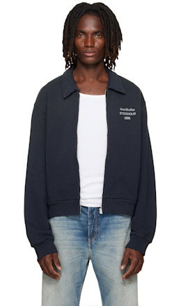Black Zip Sweatshirt - Acne Studios