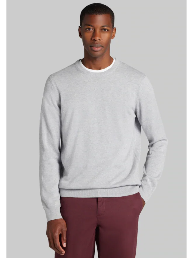 Jos. A. Bank Tailored Fit Pima Cotton Crew Neck Sweater