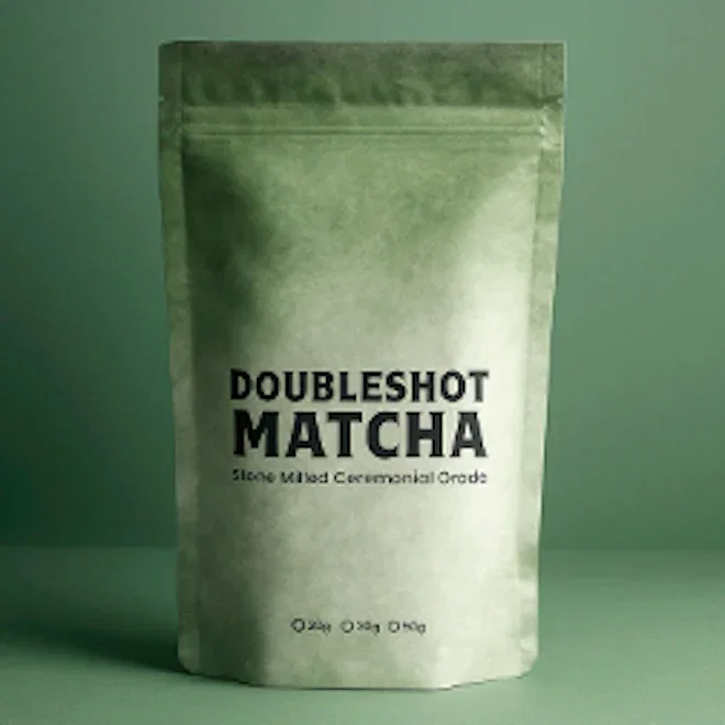 Doubleshot Coffee & Tea Ceremonial Grade Matcha Green Tea Powder, 50g