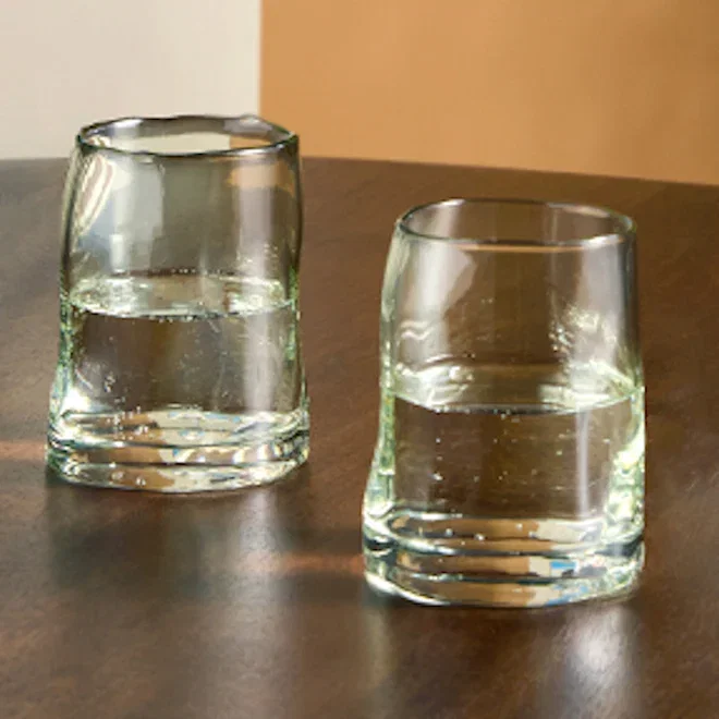 MADE Travellers Rest Green Glass Tumblers, Set of 4