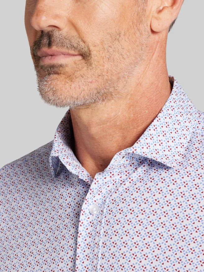 Awearness Kenneth Cole Modern Fit Triangle Geometric Button-Up Shirt