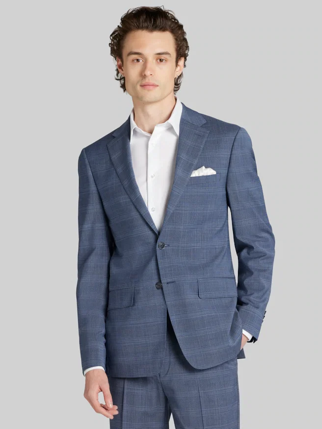 Calvin Klein Slim Fit Plaid Suit Jacket