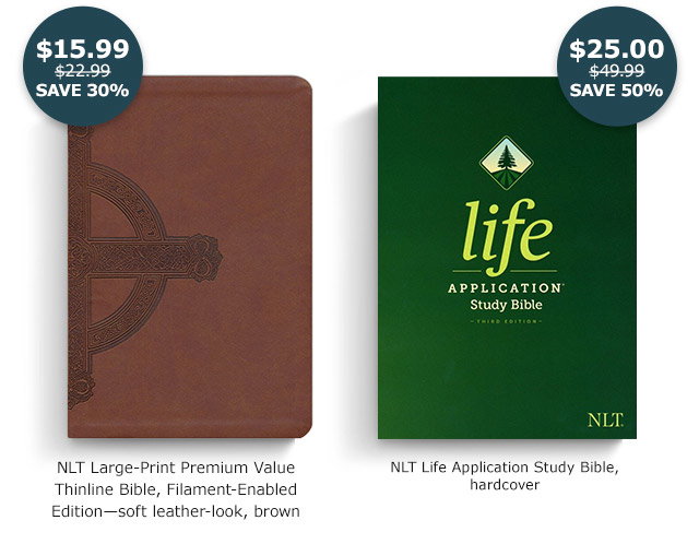 NLT Large Print Premium Value Thinline Bible | NLT Life Application Study Bible