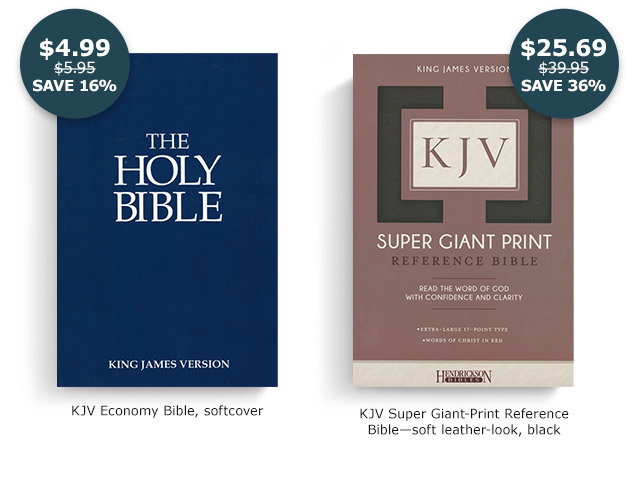 KJV Economy Bible | KJV Super Giant Print Reference Bible