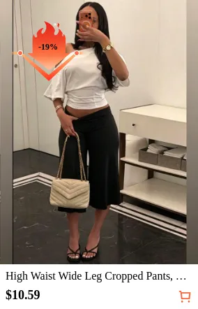 High Waist Wide Leg Cropped Pants...