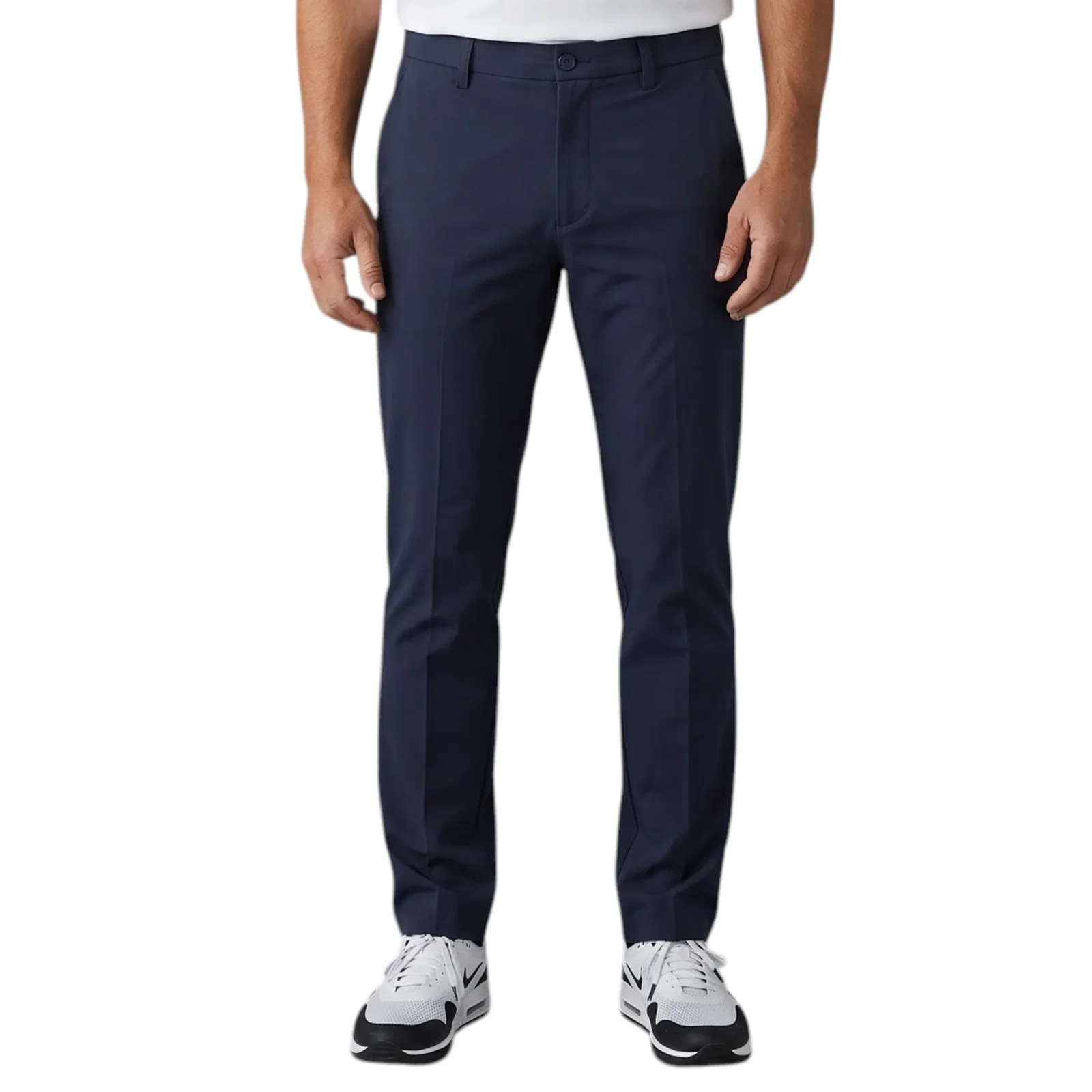 Image of Cross Byron Lux Golf Chinos - Navy