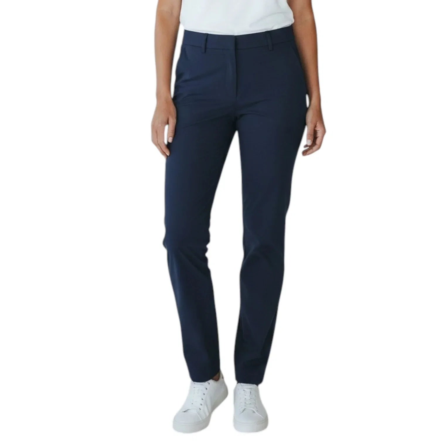 Image of Cross Women's Lux Golf Chinos - Navy