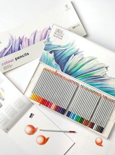 Crayon de couleur Studio Collection Coffret 50 pcs - Winsor & Newton