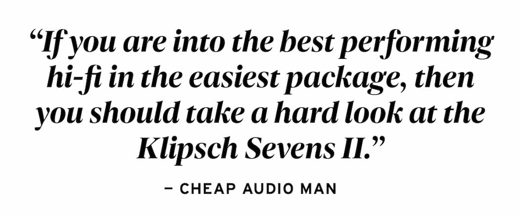 "Best performing hi-fi in the easiest package" quote from Cheap Audio Man