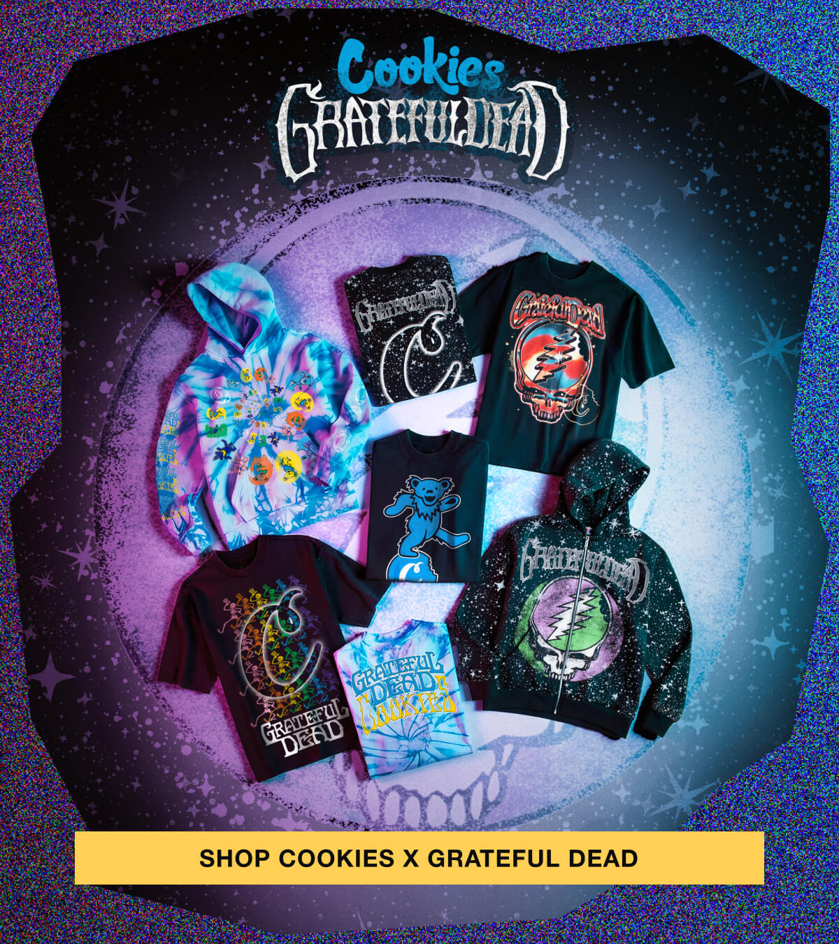 Shop Cookies x Grateful Dead with hoodies and graphic tees