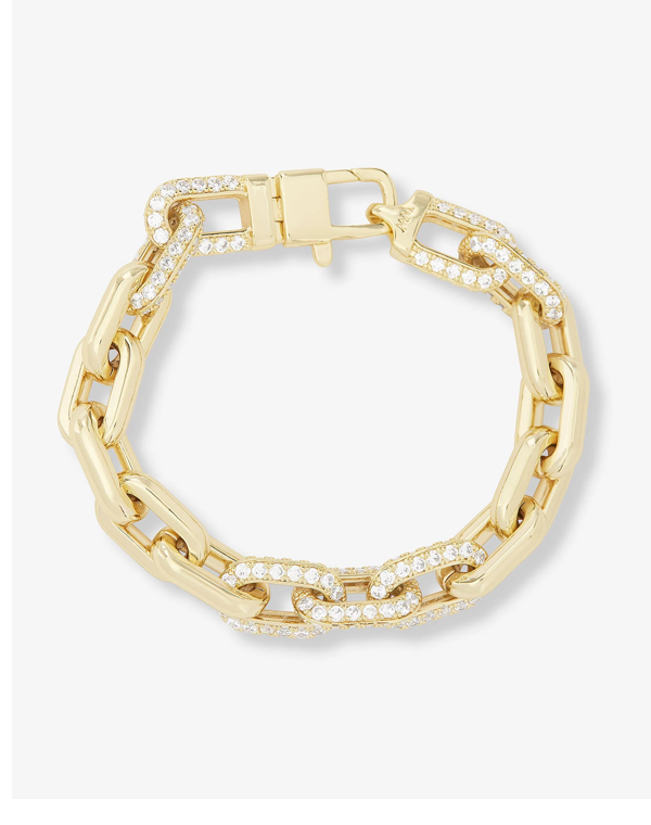 Frankie Pavé Chain Bracelet 10mm