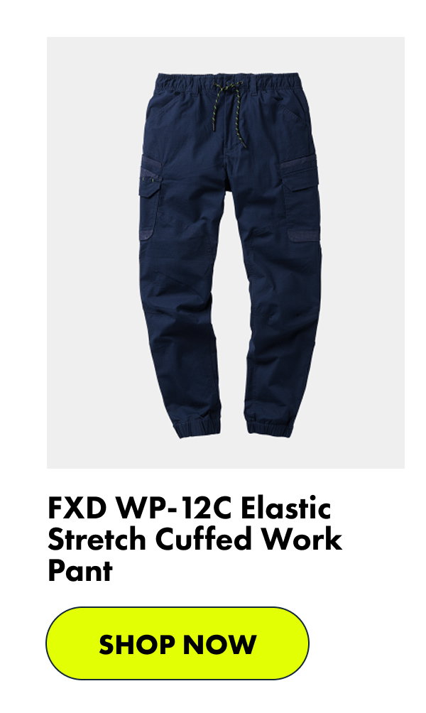 FXD WP-12C Elastic Stretch Cuffed Work Pant | SHOP NOW