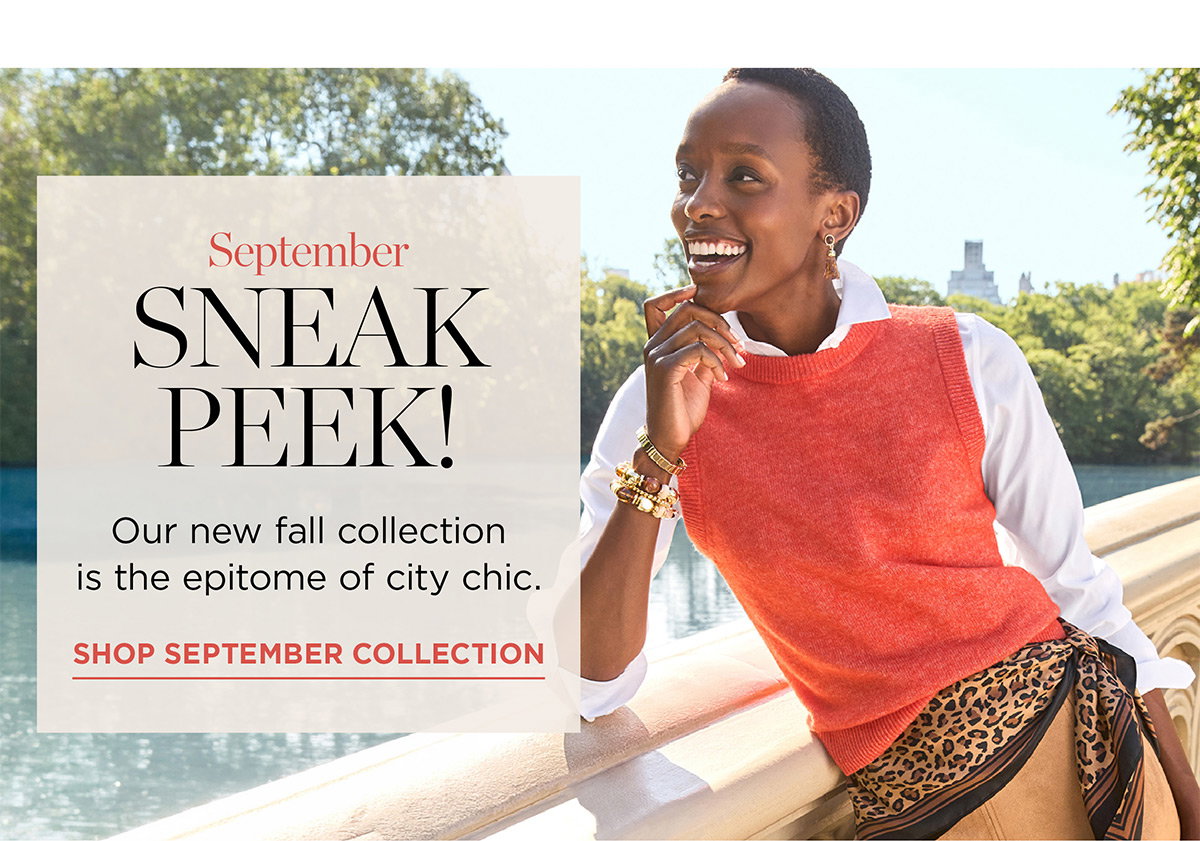 September Sneak Peak! Our new fall collection is the epitome of city chic | Shop September Collection
