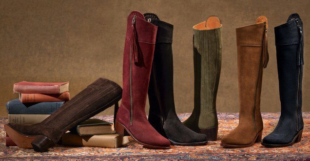 Ladies Suede Riding Boots