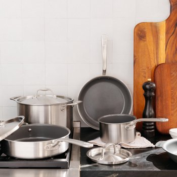 Made In CeramiClad Non-Stick 8-piece Cookware Set