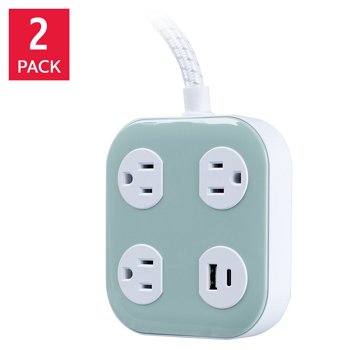 UltraPro Elite 3-Outlet Charging Station, 2-pack