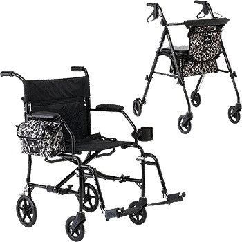 Freedom 3 Transport Wheelchair  or Ultralight Freedom Rolling Walker by Medline