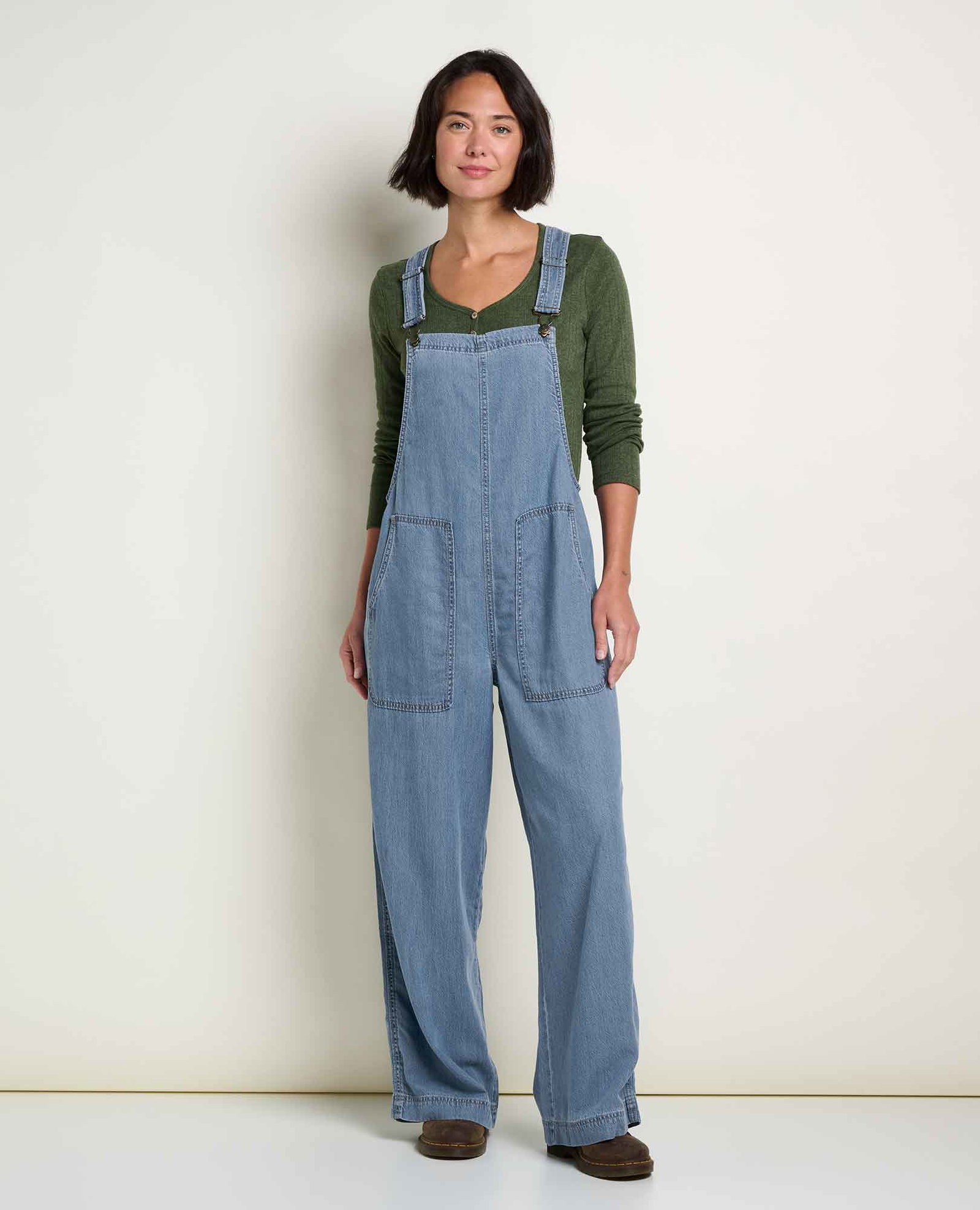 Image of Women's Piñon Soft Denim Wide Leg Overall