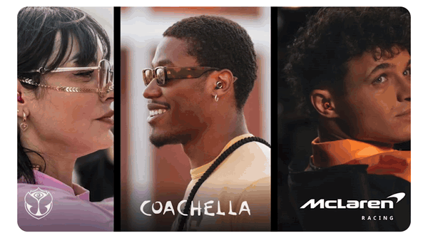 Coachella. Tomorrowland. Pleasing. McLaren Racing. Grab a limited edition collab bundle before it's gone.