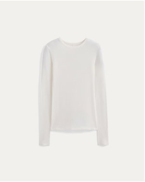 Image | Tissue Boatneck Top | Bone