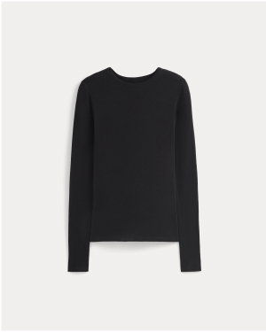 Image | Tissue Long-Sleeve Crew | Black