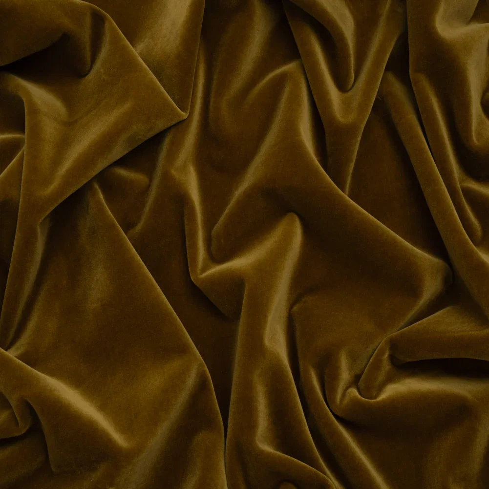 Image of Stretch Cotton Velveteen - Cumin - Famous Australian Designer Deadstock