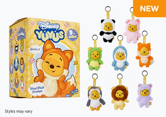 Disney YuYus Winnie the Pooh Character Plush Keychain Assortment Series 2