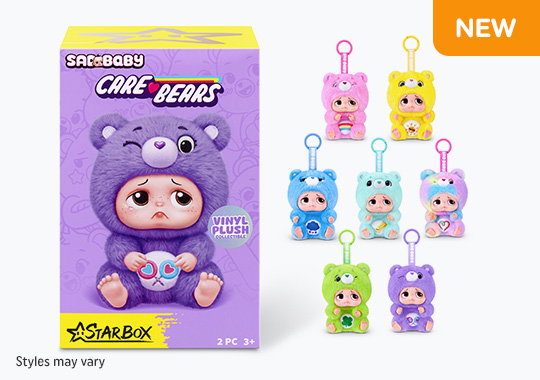 Starbox Sad Baby Care Bears Plush Keychains Blind Box Assortment