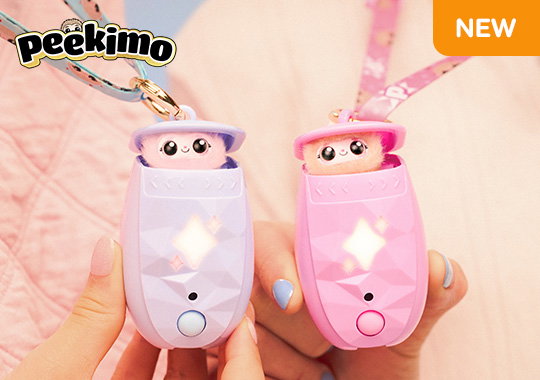 Peekimo Tiny Wearable BFF Interactive Pet Pink/Purple