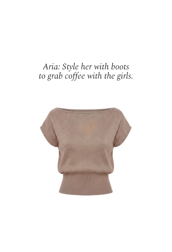 Aria Boat Neck Sweater