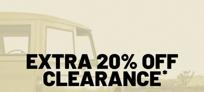 Extra 20% off clearance*