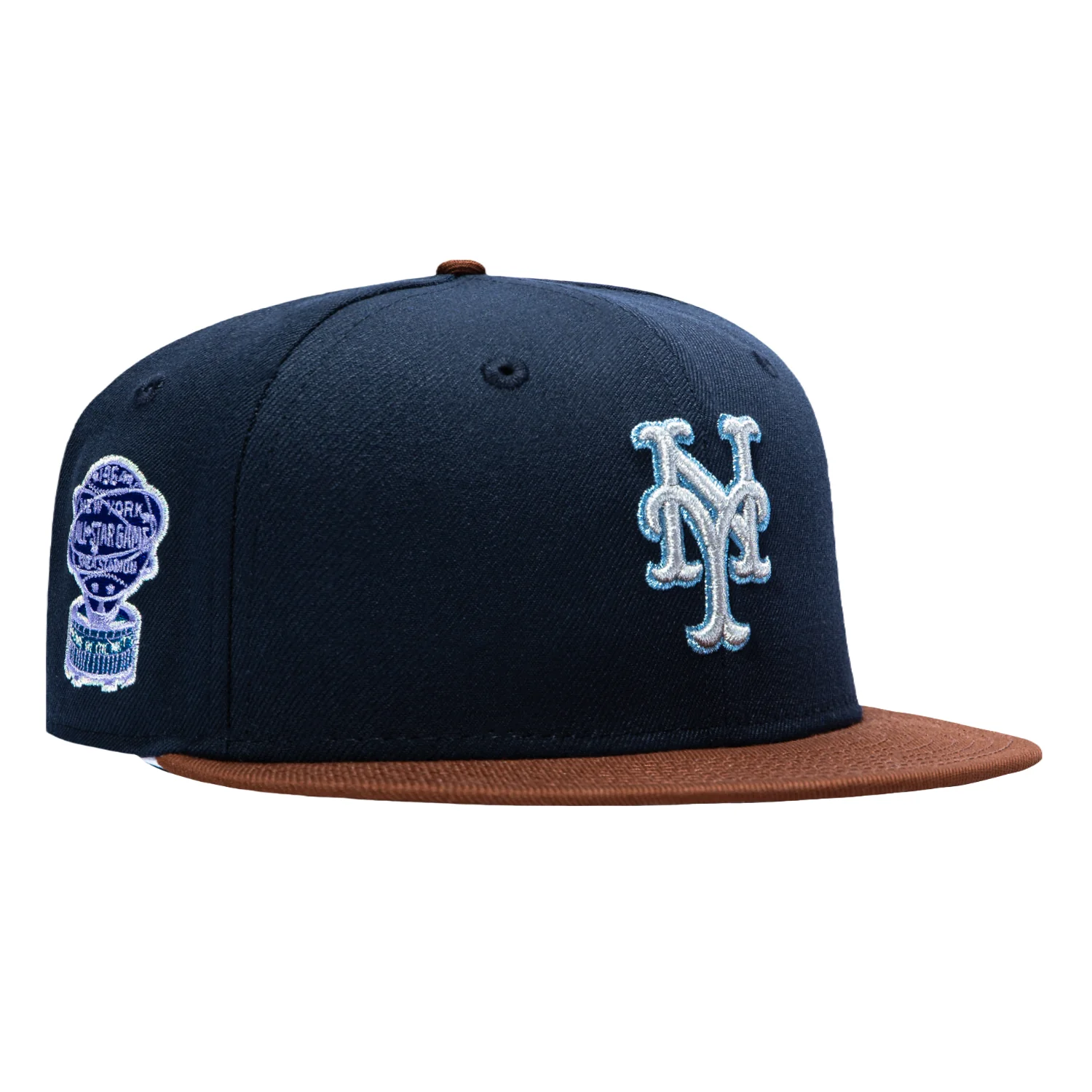 Image of 2TONE METS ASG64 NVY/BRN/LBL