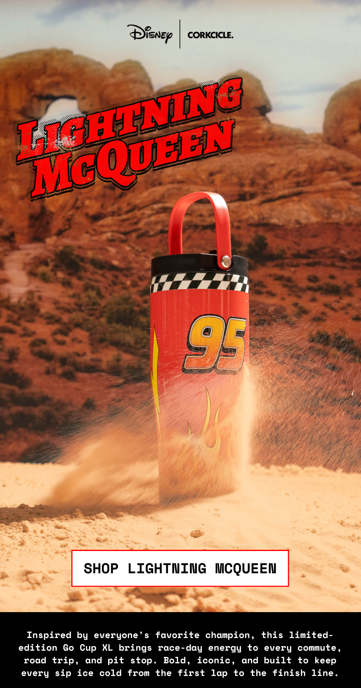 NEW Lightning McQueen Go Cup XL