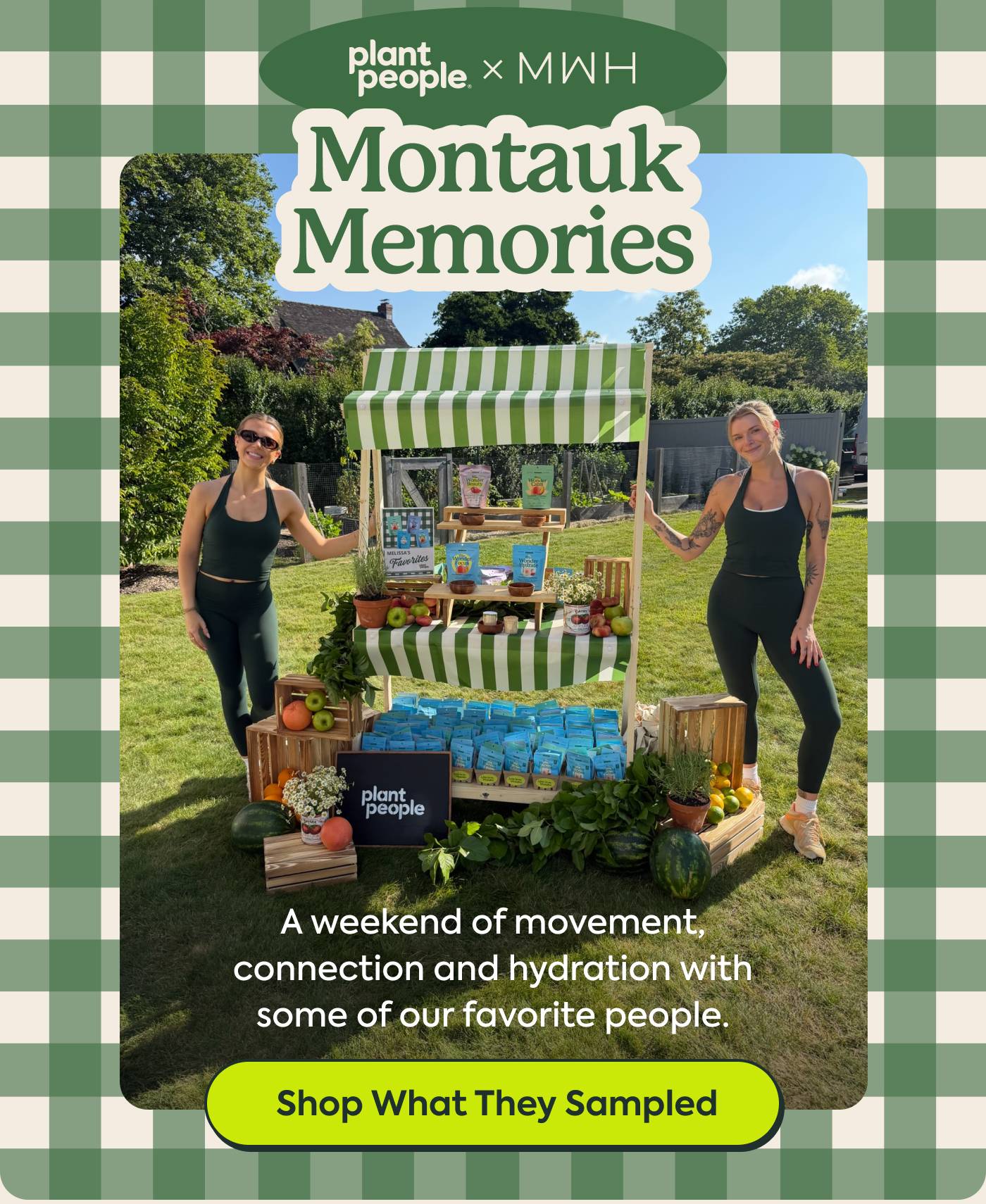 plantpeople x MWH | Montauk Memories | A weekend of movement, connection and hydration with some of our favorite people. | Shop What They Sampled