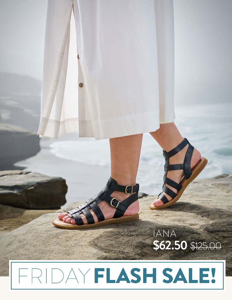 Friday Flash Sale. Iana sandal in black. On sale $62.50, originally $125.