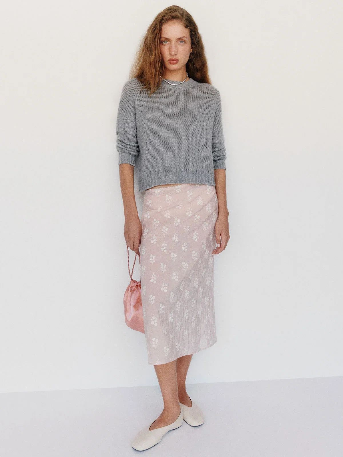 Cleo Cashmere Cropped Crew