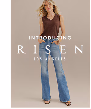 Introducing Risen Los Angeles. Model wearing maurices clothing.