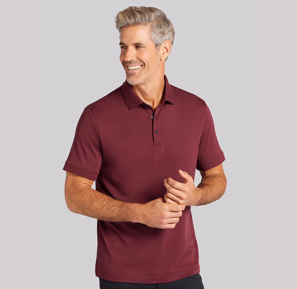 Joseph Abboud Modern Fit Ultra-Soft Stretch Cotton Polo